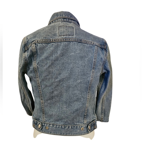 Levi's Classic Blue Denim Trucker Jacket Size‎ Medium - Picture 6 of 8
